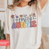 Floral Aunt Shirt Funny Aunt T-Shirt Unique Birthday Gift for Auntie Sister Mama Shirt Best Aunt Shirts