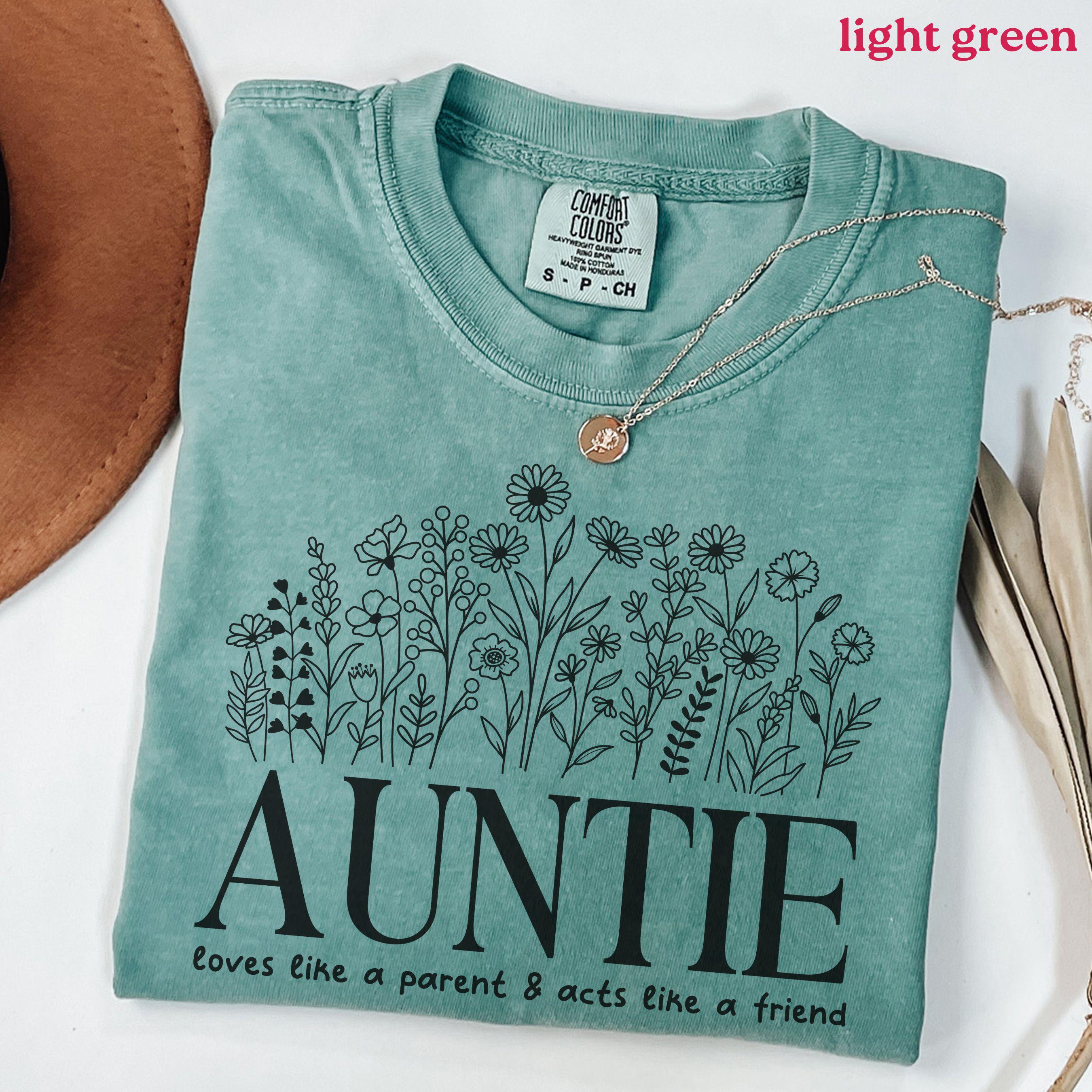 floral auntie shirt for new aunts pregnancy reveal cute flower tee perfect for aunt life and pregnancy announcement 3e4zj scaled