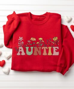 floral auntie sweatshirt cute funny aunt shirt birthday gift for aunt sister mama shirt unique aunt gifts 7zfhd