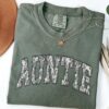 floral auntie t shirt for new aunts comfort colors tee mothers day gift for sister cute aunt shirt uh3dc