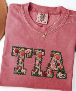 floral auntie t shirt for new tia baby announcement latina mothers day gift cute aunt tee 4wvhf