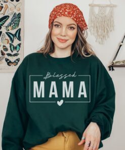 floral blessed mama sweatshirt for mom life perfect for mothers day gift cute mom sweatshirt ilh2h