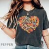 floral blessed mama t shirt for mom life mothers day gift cute mom shirt vintage style tee r7ukx