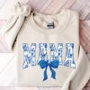 floral bow mama sweatshirt with flower lettering for moms retro hoodie ideal for mothers day and new mom gifts 0asbm