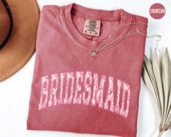 floral bridesmaid shirt for bachelorette party matching group tee team bride getting ready outfit pusiv