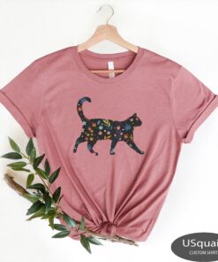 floral cat mom sweatshirt and t shirt collection for women cute cat mom shirts and gifts td1xf