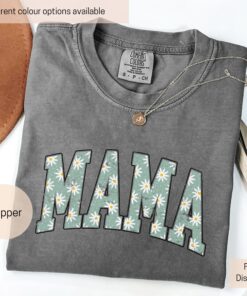 floral daisy mama shirt for mom appreciation cute mom t shirt trendy mothers day gift vintage mom shirt nkasv