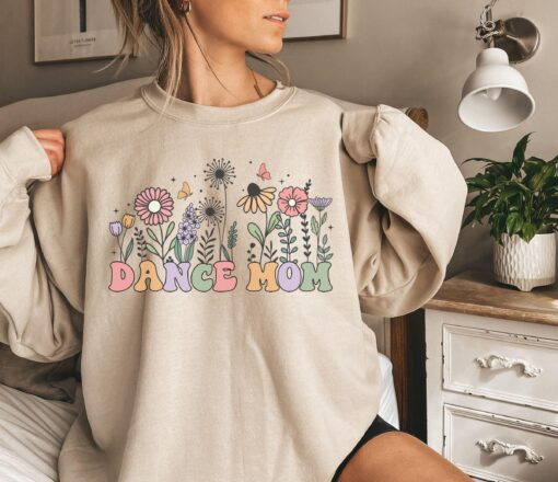 floral dance mom sweatshirt crewneck perfect for recitals and dance events unique gift for dance moms yamqs