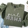 floral girl mom sweatshirt hoodie for new moms birthday gift cute mama outfit mothers day announcement clothing ln17v