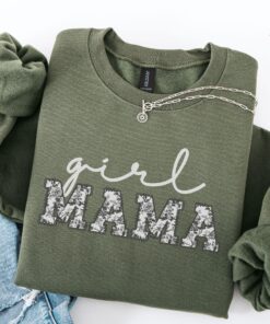 floral girl mom sweatshirt hoodie for new moms birthday gift cute mama outfit mothers day announcement clothing ln17v