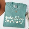 Floral Godmother Shirt for Mothers Day Gift Personalized Godmom T-Shirt Unique Godmother Reveal Gift Idea