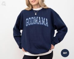floral godmother sweatshirt for auntie proposal gift cute mothers day gift ideas coquette bow design kdsrs