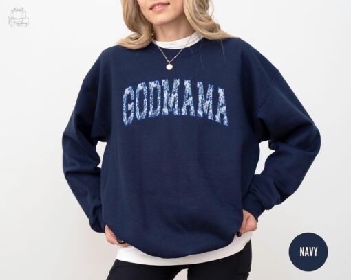 floral godmother sweatshirt for auntie proposal gift cute mothers day gift ideas coquette bow design kdsrs