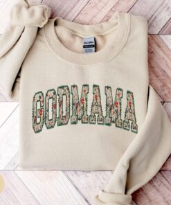 floral godmother sweatshirt wildflower godmama shirt aunt crewneck proposal gift for mothers day and auntie 7agpm