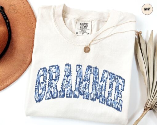 floral grammie shirt for grandma vintage tee unique mothers day gift birthday present christmas t shirt