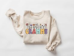 floral grammy sweatshirt for grandma mothers day gift cute grandma t shirt christmas gift for grandmother uhtr2 scaled