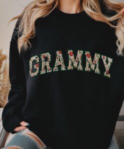 floral grammy sweatshirt for mothers day personalized grandma gift first time grandma crewneck shirt com0o