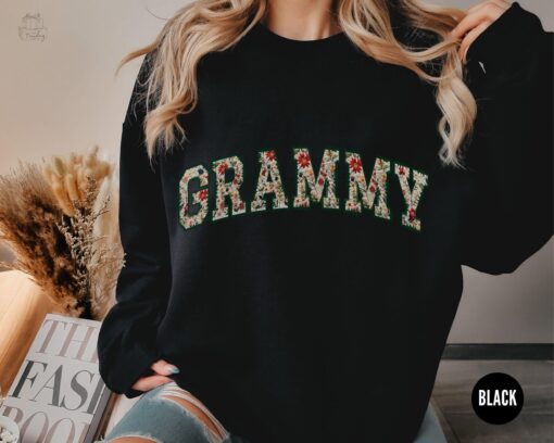floral grammy sweatshirt for mothers day personalized grandma gift first time grandma crewneck shirt com0o