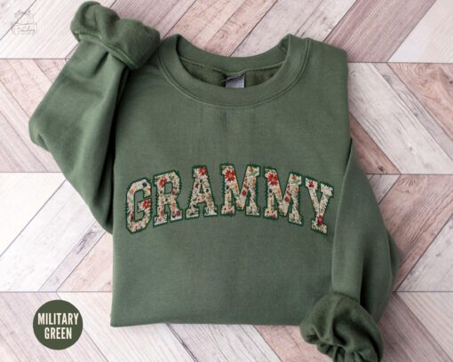 floral grammy sweatshirt for mothers day personalized grandma gift first time grandma crewneck shirt