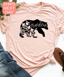 floral grandma bear shirt for new grandmas cute mothers day gift baby announcement tee best grandma ever shirt p9xx3