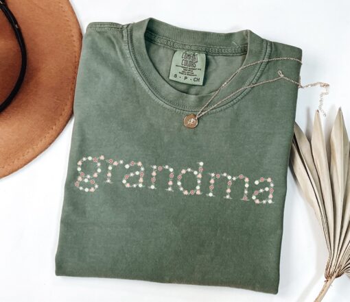 floral grandma shirt cute mothers day shirt for new nana gigi mimi grammy gifts best grandma ever t shirt hgy6e