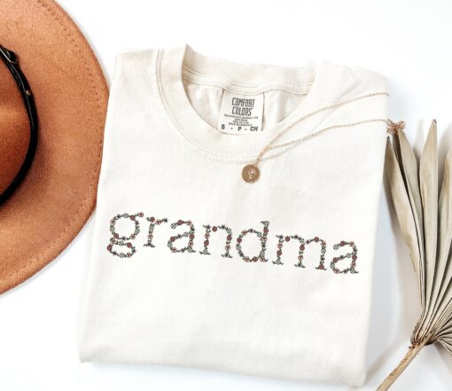 floral grandma shirt cute mothers day shirt for new nana gigi mimi grammy gifts best grandma ever t shirt v8zpw