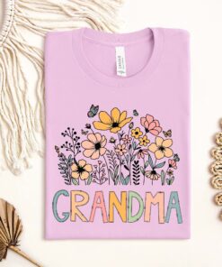 floral grandma shirt for great grandma and grandma to be unique gift for grandparents and mothers day celebrations wucpn