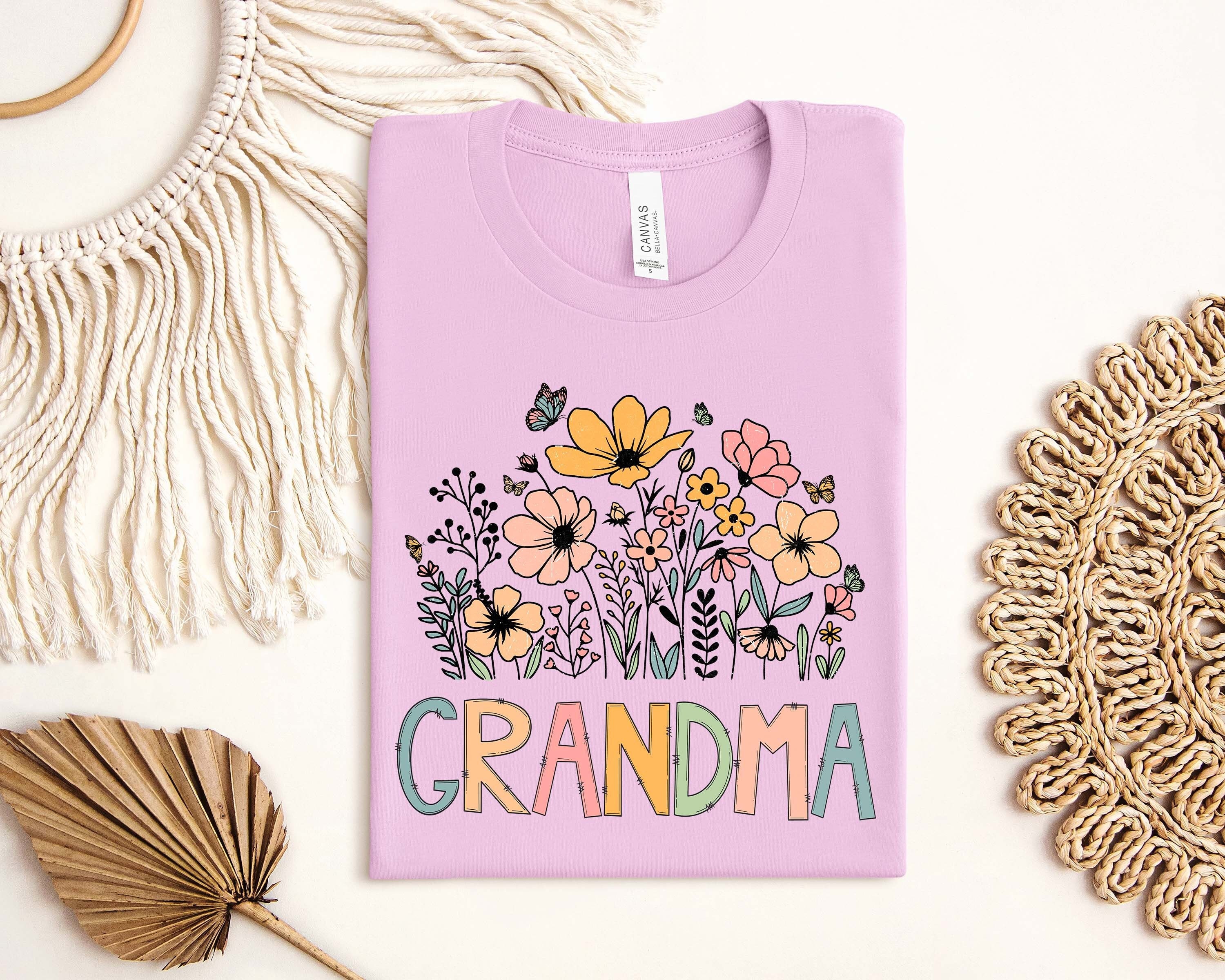 floral grandma shirt for great grandma and grandma to be unique gift for grandparents and mothers day celebrations wucpn scaled