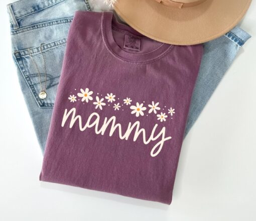 floral grandma shirt for new grandmas pregnancy reveal cute mammy t shirt comfort colors gift for christmas ucmfm