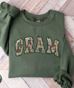 floral grandma sweatshirt for birthday and mothers day gifts crewneck sweater for grams and grammy ovlya