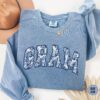 floral grandma sweatshirt for birthday and mothers day gifts new grammy crewneck chinoiserie design qxw8j