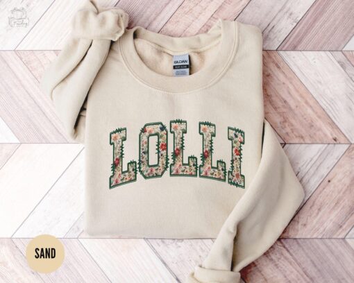 floral grandma sweatshirt for lolli with crewneck design unique mothers day gift and baby announcement idea eoqvi