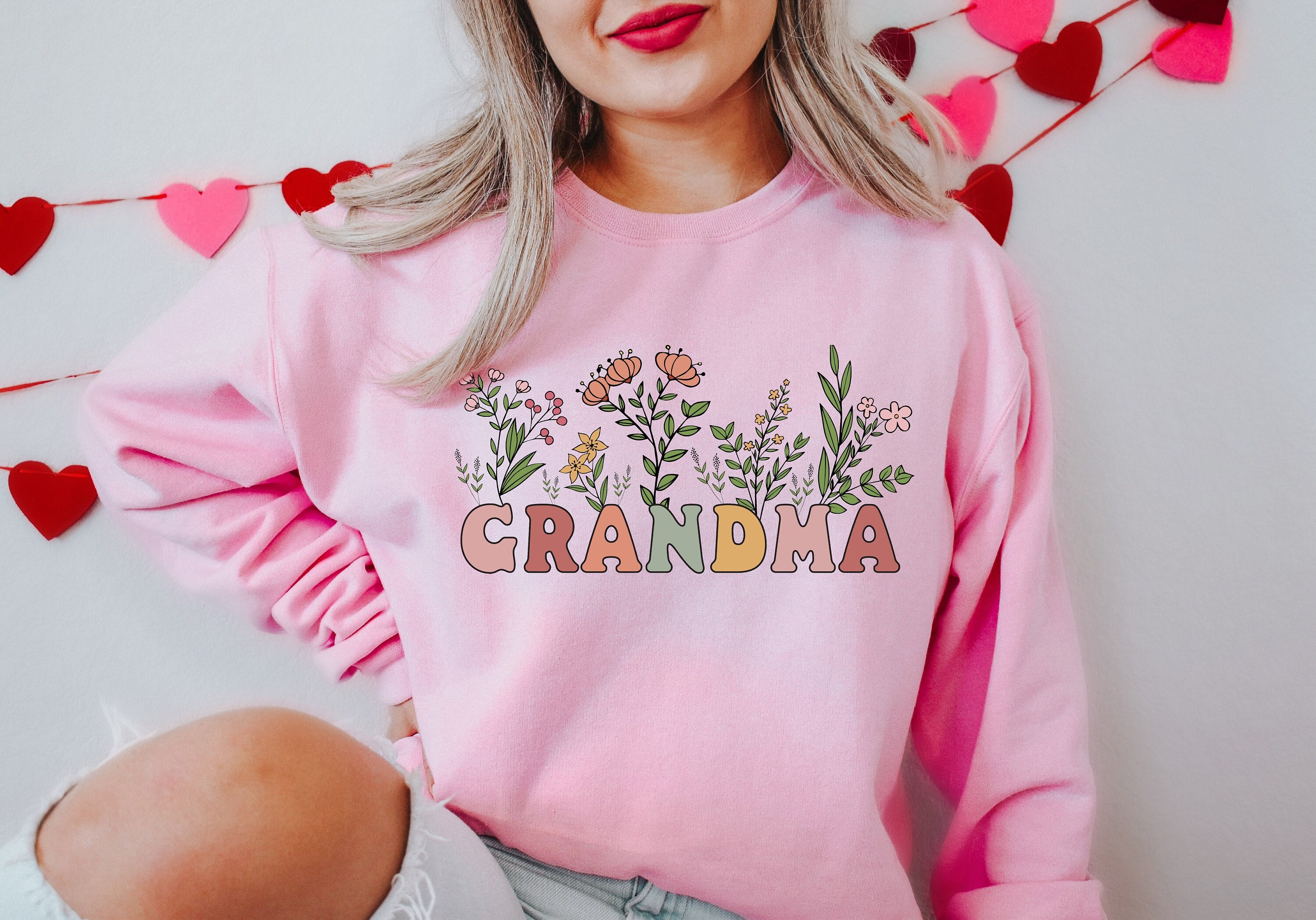 floral grandma sweatshirt for mothers day cute nana gift unique grandmother shirt new mom gift idea s1syu scaled