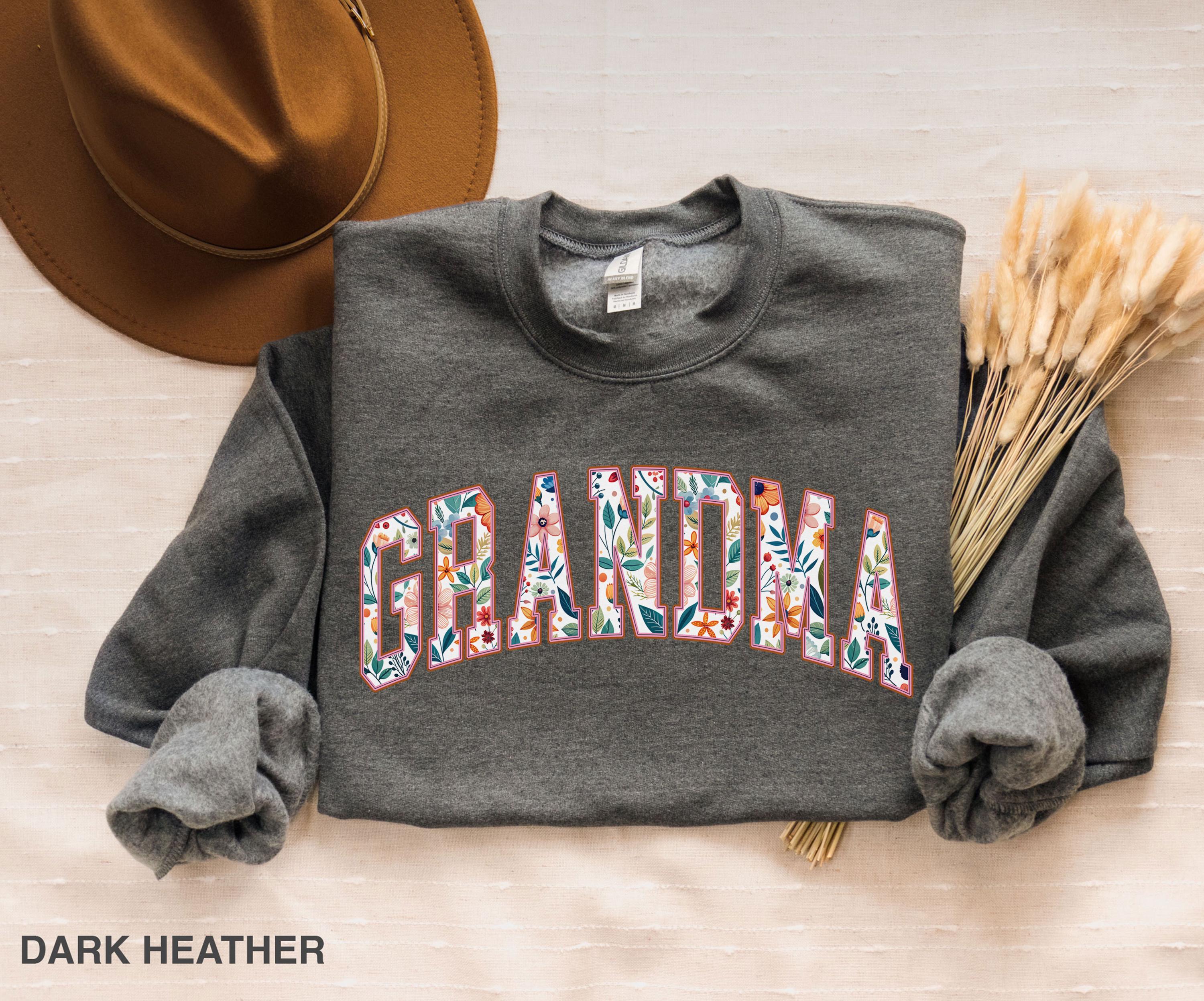 floral grandma sweatshirt for mothers day gift great grandma nana shirt cute mom life apparel bph6a scaled