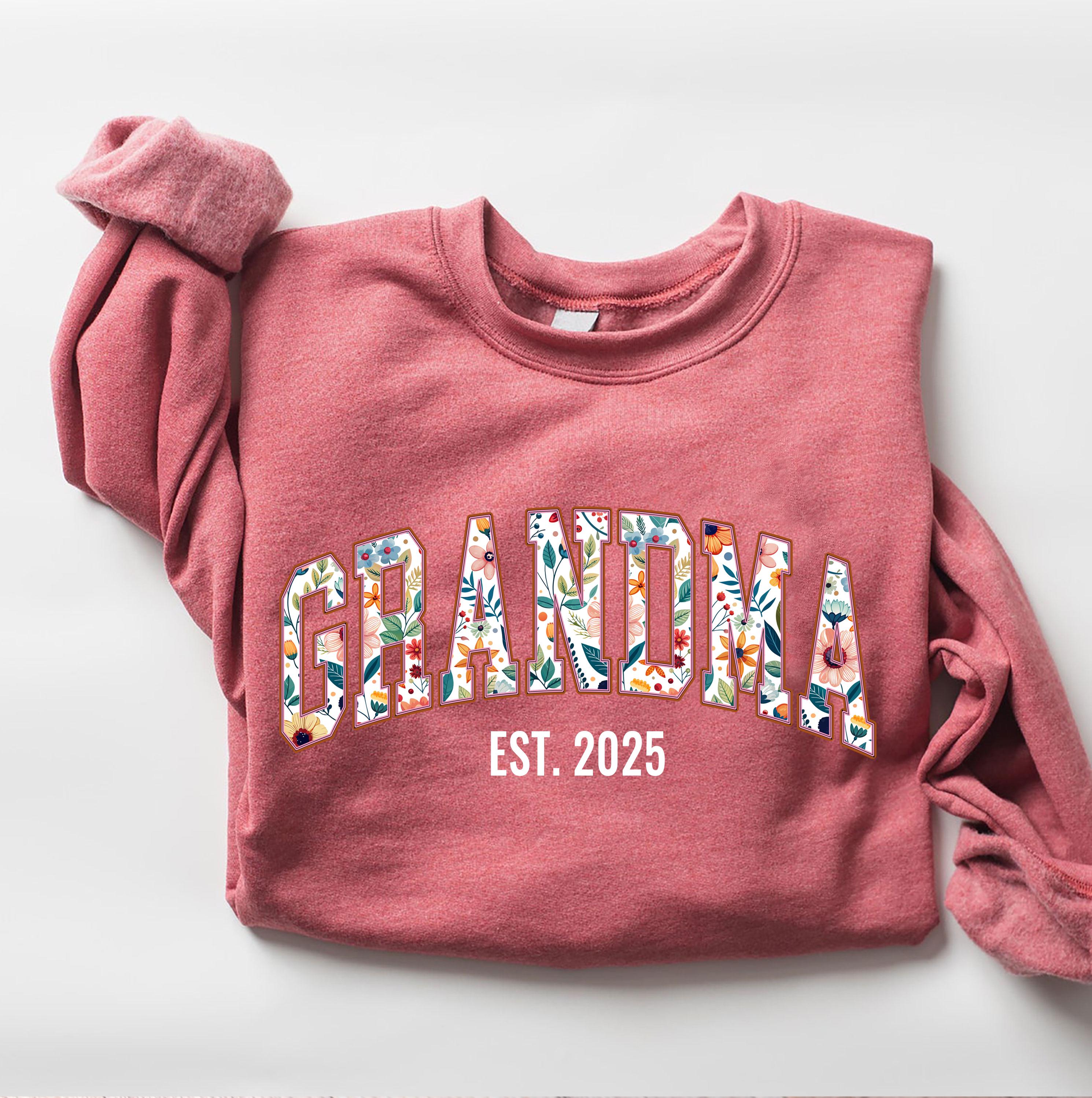 floral grandma sweatshirt for mothers day great grandma nana sweater unique gift for mom and grandmother hvwbt