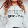 floral grandma sweatshirt for pregnancy announcement unique gift for grandparents cute grandma apparel ezgbv