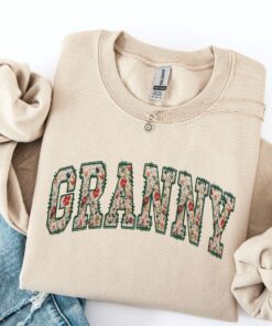 floral grandma sweatshirt personalized granny crewneck custom christmas sweater for mimi best grandma gifts a0urj