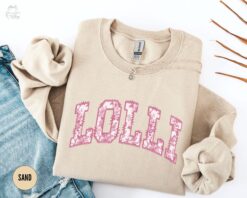 floral grandma sweatshirt toile de jouy crewneck cute mom life shirt for mothers day and valentines gifts 2aj5m