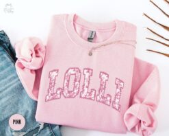 floral grandma sweatshirt toile de jouy crewneck cute mom life shirt for mothers day and valentines gifts ko4jv