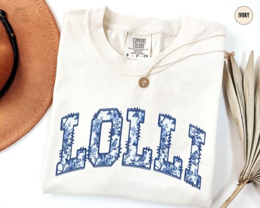 floral grandma t shirt for mothers day gifts cute lolli shirt toile de jouy design comfortable tee for christmas tgvm4