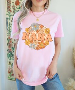 floral groovy nana shirt retro grandma tee best nana birthday gift comfort colors t shirt for new grandmas v1sds