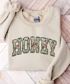 floral honey sweatshirt for grandma crewneck best grandma gifts christmas and mothers day honey sweater 9hwlt