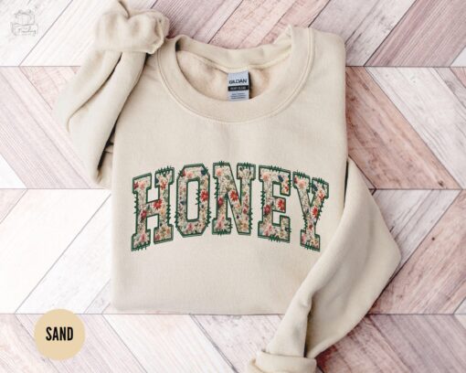 floral honey sweatshirt for grandma crewneck best grandma gifts christmas and mothers day honey sweater 9hwlt