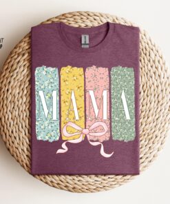 floral mama bow shirt trendy spring tee for moms perfect for mothers day gifts wildflowers mom life t shirt kok1v