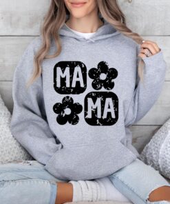 floral mama hoodie retro flower sweatshirt comfortable mama apparel vintage mom life shirt cute mom sweater dlo41