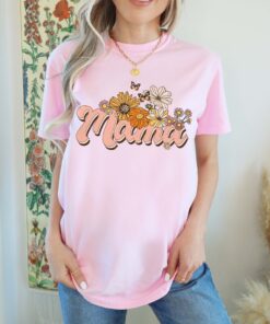 floral mama shirt butterfly mom shirt trendy mom to be shirt cute floral t shirt for moms gifts for mothers day pqlsm