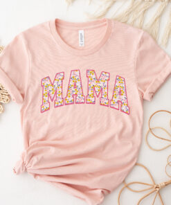 floral mama shirt cute mom t shirt for mothers day new mom gift flower mama tee spring motherhood apparel nmopo