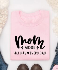 floral mama shirt for mom life everyday matching mama and mini outfits leopard print happy mothers day gift cwlra