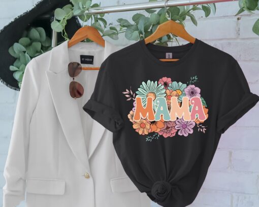 floral mama shirt for moms flower mom t shirt mothers day gift new mom shirt cute floral top for her