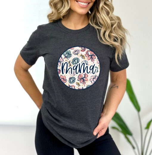 floral mama shirt for moms retro wildflower tee trendy mommy t shirt cute gift for mothers day wsp3g